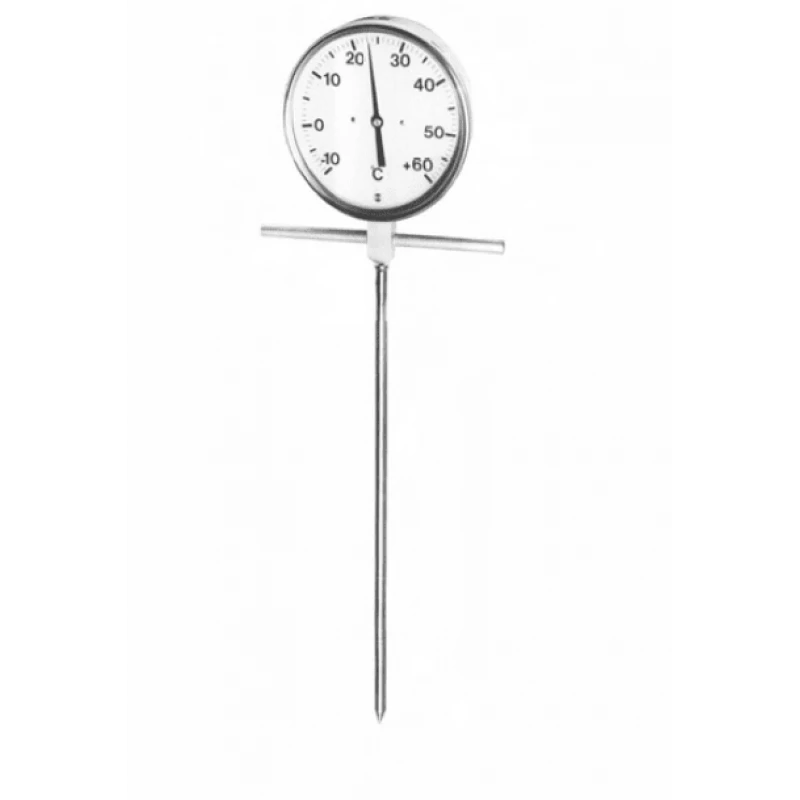 Aardappelkuil Steekthermometer -10/+60 Gr. 1.00m 1 Aardappelkuil Steekthermometer -10/+60 Gr. 1.00m