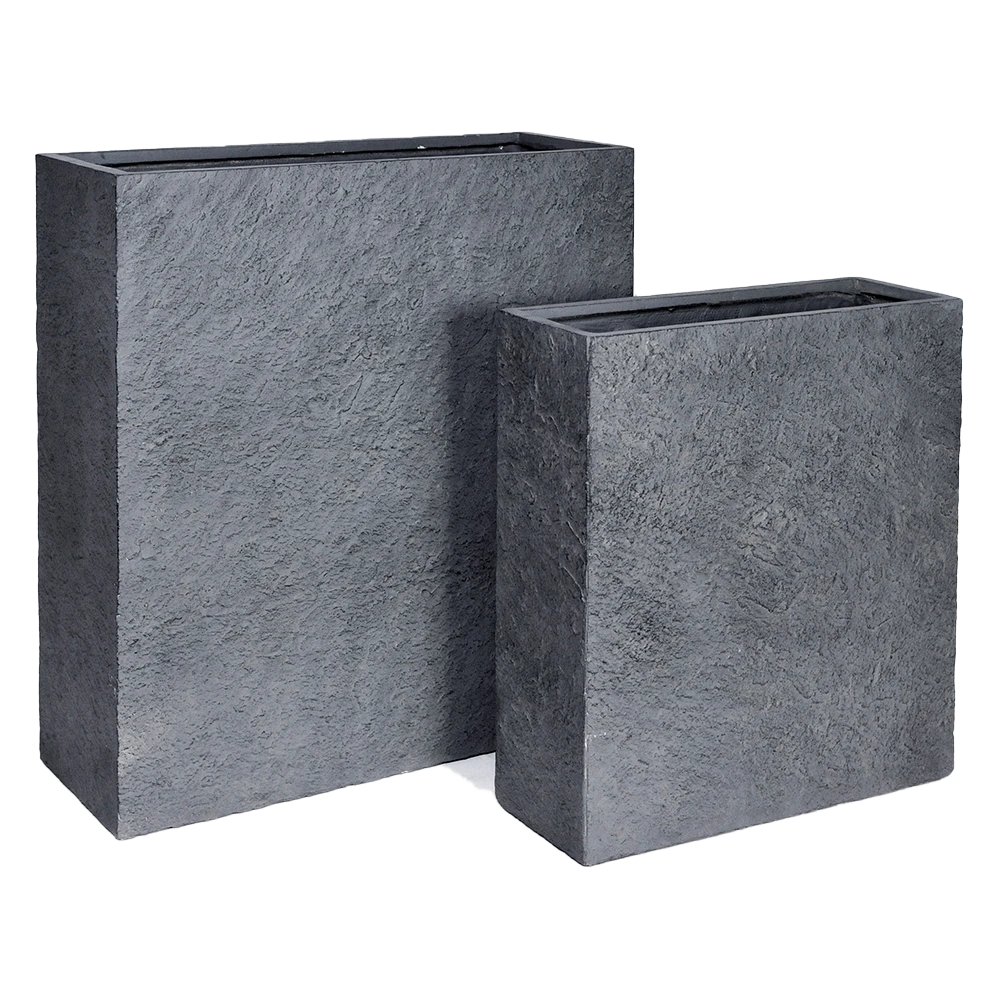 Plantenbak Arizone Terras - L80 X B30 X H92cm - Donkergrijs 1 Plantenbak Arizone Terras - L80 X B30 X H92cm - Donkergrijs