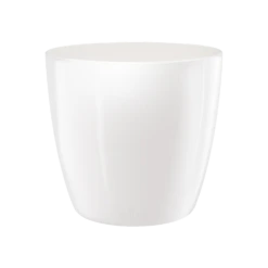 Bloempot Elho Brussels Diamond Rond 25cm - Wit