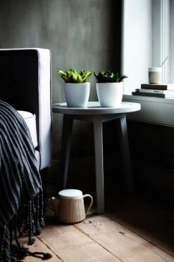 Bloempot Elho Brussels Diamond Rond 25cm - Wit -Beste Tuinmeubilair Winkel brussels diamond rond 25cm bloempot wit 7 20