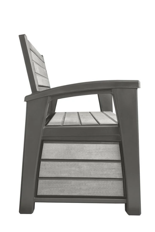 Keter Hudson Opbergbank 260L Grafiet 3 Keter Hudson Opbergbank 260L Grafiet - Afbeelding 3