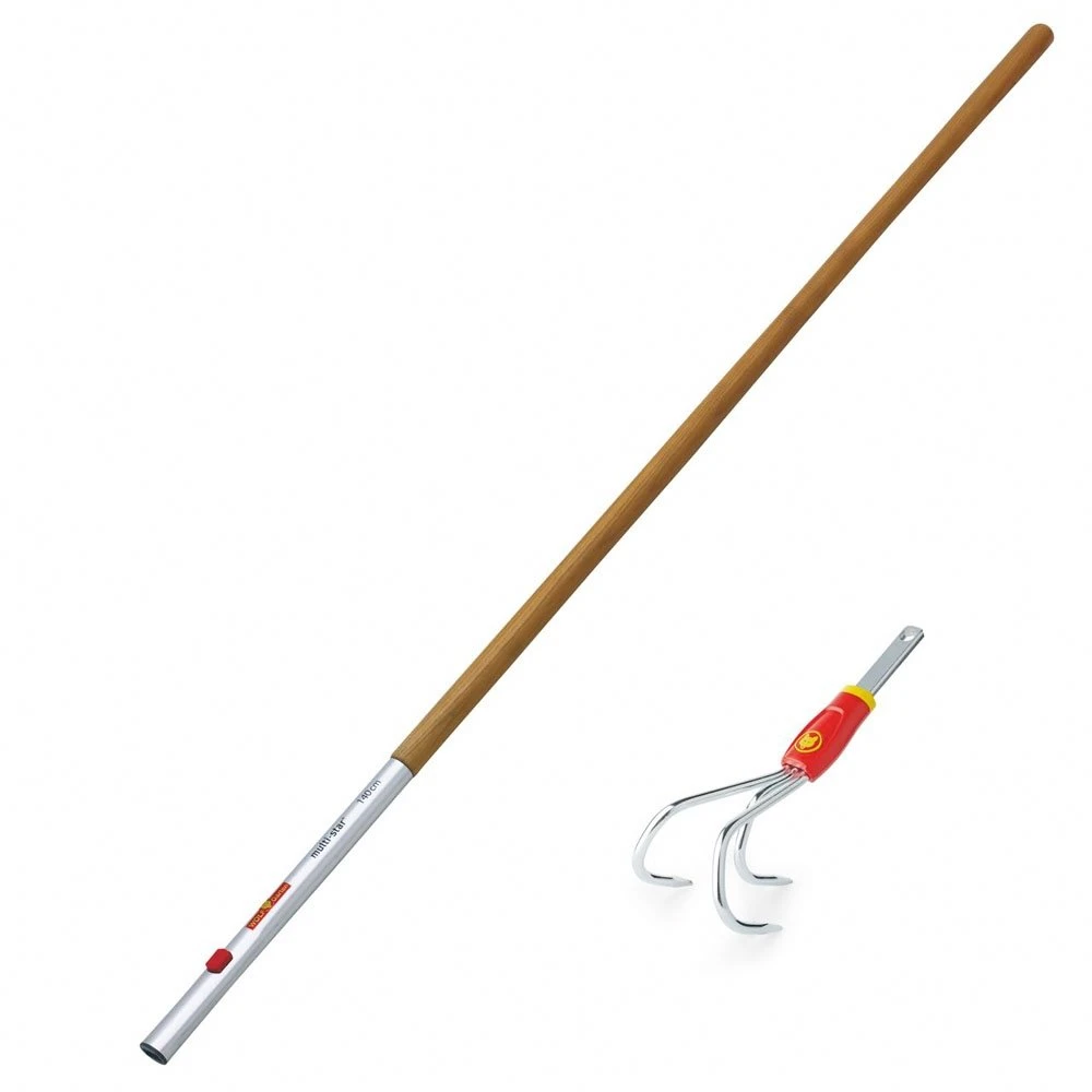 WOLF-Garten Krabber BA-M Met Houten Steel ZM 140 Cm 1 WOLF-Garten Krabber BA-M Met Houten Steel ZM 140 Cm